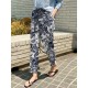 Women 100 Cotton Plants And Flowers Printing Maxi Length Pants Women 100 Cotton Plants And Flowers Printing Maxi Length Pants