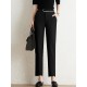 Contrast Pocket Step Hem Tailored Pants For Women Contrast Pocket Step Hem Tailored Pants For Women