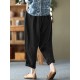 Leisure Solid Cotton Pocket Casual Cotton Pants Leisure Solid Cotton Pocket Casual Cotton Pants