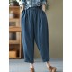 Leisure Solid Cotton Pocket Casual Cotton Pants Leisure Solid Cotton Pocket Casual Cotton Pants