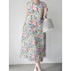 Calico Sleeveless Round Neck Print Dress Calico Sleeveless Round Neck Print Dress
