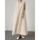 Solid V Neck Sleeveless Casual Cotton Maxi Dress Solid V Neck Sleeveless Casual Cotton Maxi Dress