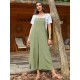 Pocket Solid Loose Fit Brief Summer Jumpsuit Pocket Solid Loose Fit Brief Summer Jumpsuit