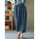 Leisure Solid Cotton Pocket Casual Cotton Pants Leisure Solid Cotton Pocket Casual Cotton Pants
