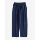 Leisure Solid Drawstring Pocket Cotton Casual Pants Leisure Solid Drawstring Pocket Cotton Casual Pants