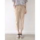 Leisure Solid Drawstring Pocket Cotton Casual Pants Leisure Solid Drawstring Pocket Cotton Casual Pants