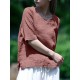 Solid Half Sleeve Crew Neck Casual Women Blouse Solid Half Sleeve Crew Neck Casual Women Blouse
