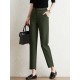 Contrast Pocket Step Hem Tailored Pants For Women Contrast Pocket Step Hem Tailored Pants For Women