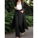 Solid Pocket Button Lapel Long Sleeve Two Pieces Set Women Solid Pocket Button Lapel Long Sleeve Two Pieces Set Women