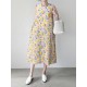 Calico Sleeveless Round Neck Print Dress Calico Sleeveless Round Neck Print Dress