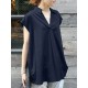 Solid Ruched V Neck Short Sleeve Casual Blouse Solid Ruched V Neck Short Sleeve Casual Blouse