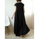 Solid Button Lapel Ruched Short Sleeve Maxi Shirt Dress Solid Button Lapel Ruched Short Sleeve Maxi Shirt Dress