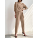 Solid Zip Button Pocket Long Sleeve Two Pieces Set Solid Zip Button Pocket Long Sleeve Two Pieces Set