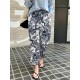 Women 100 Cotton Plants And Flowers Printing Maxi Length Pants Women 100 Cotton Plants And Flowers Printing Maxi Length Pants
