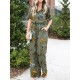 Floral Print Button Pocket Short Sleeve Wide Leg Jumpsuit Floral Print Button Pocket Short Sleeve Wide Leg Jumpsuit