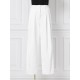 Women Zipper Pleated Commute Button Side Pocket Solid Casual Pants Women Zipper Pleated Commute Button Side Pocket Solid Casual Pants
