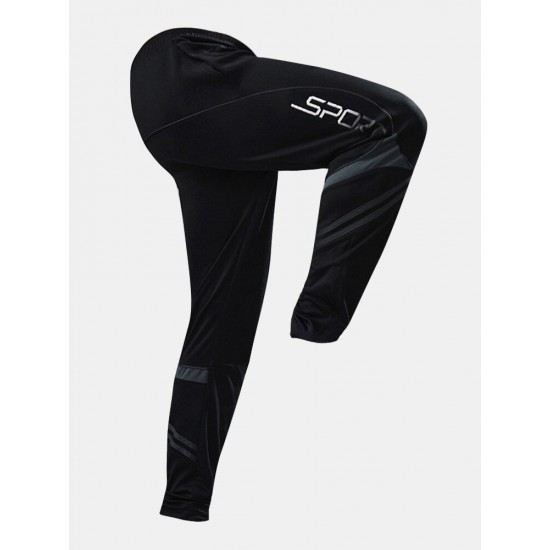 Side Letter Fitting Mid Rise Ankle Length Drawstring Sports Pants Side Letter Fitting Mid Rise Ankle Length Drawstring Sports Pants