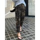 Women 100 Cotton Plants And Flowers Printing Maxi Length Pants Women 100 Cotton Plants And Flowers Printing Maxi Length Pants