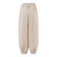 Solid Elastic Waist Drawstring Pocket Cotton Casual Pants Solid Elastic Waist Drawstring Pocket Cotton Casual Pants