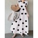 Polka Dot Sleeveless Ruffle V Neck Maxi Dress Polka Dot Sleeveless Ruffle V Neck Maxi Dress