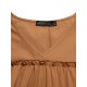 Solid Lettuce Edge V neck Short Sleeve Swing Maxi Dress Solid Lettuce Edge V neck Short Sleeve Swing Maxi Dress