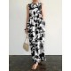 Plant Print Pocket Round Neck Sleeveless Print Dress Plant Print Pocket Round Neck Sleeveless Print Dress