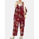 Tribal Flower Print Wide Leg Jumpsuit For Women Tribal Flower Print Wide Leg Jumpsuit For Women