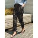 Women 100 Cotton Plants And Flowers Printing Maxi Length Pants Women 100 Cotton Plants And Flowers Printing Maxi Length Pants