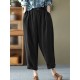 Leisure Solid Cotton Pocket Casual Cotton Pants Leisure Solid Cotton Pocket Casual Cotton Pants