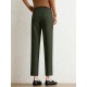Contrast Pocket Step Hem Tailored Pants For Women Contrast Pocket Step Hem Tailored Pants For Women