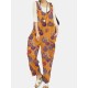 Tribal Flower Print Wide Leg Jumpsuit For Women Tribal Flower Print Wide Leg Jumpsuit For Women