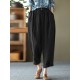 Leisure Solid Cotton Pocket Casual Cotton Pants Leisure Solid Cotton Pocket Casual Cotton Pants