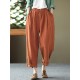 Leisure Solid Cotton Pocket Casual Cotton Pants Leisure Solid Cotton Pocket Casual Cotton Pants
