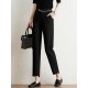 Contrast Pocket Step Hem Tailored Pants For Women Contrast Pocket Step Hem Tailored Pants For Women