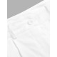 Women Zipper Pleated Commute Button Side Pocket Solid Casual Pants Women Zipper Pleated Commute Button Side Pocket Solid Casual Pants