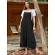 Pocket Solid Loose Fit Brief Summer Jumpsuit Pocket Solid Loose Fit Brief Summer Jumpsuit