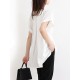 Solid Ruched Short Sleeve V Neck Casual Blouse Solid Ruched Short Sleeve V Neck Casual Blouse