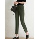 Contrast Pocket Step Hem Tailored Pants For Women Contrast Pocket Step Hem Tailored Pants For Women