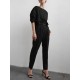 Solid Zip Button Pocket Long Sleeve Two Pieces Set Solid Zip Button Pocket Long Sleeve Two Pieces Set