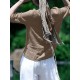 Solid Half Sleeve Crew Neck Casual Women Blouse Solid Half Sleeve Crew Neck Casual Women Blouse