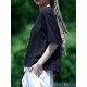 Solid Half Sleeve Crew Neck Casual Women Blouse Solid Half Sleeve Crew Neck Casual Women Blouse