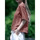Solid Half Sleeve Crew Neck Casual Women Blouse Solid Half Sleeve Crew Neck Casual Women Blouse