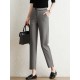 Contrast Pocket Step Hem Tailored Pants For Women Contrast Pocket Step Hem Tailored Pants For Women